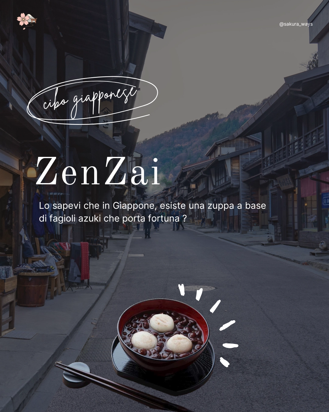 Zenzai zuppa giapponese